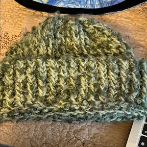 Handcrafted Cozy Green Knit Beanie